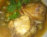 صورة لخطوة 2 من وصفة طاجين الزيتون بالدجاج المحمر😋
