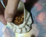 A picture of step 3 of Crispy Fried Mutton Momos.
