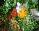 A picture of step 3 of Palak sabji/ Spinach sabji.