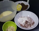 A picture of step 1 of Chocolate and ginger cake.