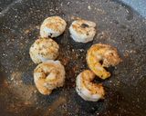 A picture of step 4 of Surf n’ Turf over Garlic Basil Fettuccine.