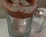 A picture of step 2 of Oreo Nutella shake.