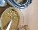 A picture of step 3 of Winter palak peas paratha, beans, jeera pulao.