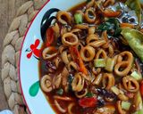 Foto langkah ke 4 dari resep Cumi Kecap Pedas.