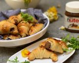 A picture of step 10 of Nutella stuffed croissants.
