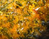 A picture of step 2 of Kulfa curry meal for lunch..!.