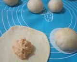 Foto langkah ke 4 dari resep Bakpao Telur Asin (bakpao no mixer).