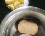 A picture of step 2 of Singhare ki poori (singhare aata ki puri/ water chestnut flour).