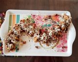 A picture of step 6 of Cheesy Tacos Chaat.