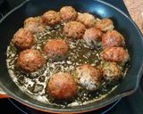 A picture of step 2 of Beef Meatballs in Spanish Sauce.