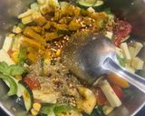 A picture of step 3 of Quick Cheesy Stir Fry Salad -High Protein Soulful Bowl 👏🏻.