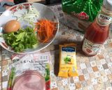 รูปขั้นตอนการทำที่ 1 ของ แซนวิชแฮมไข่ #กินผักรักสุขภาพ5