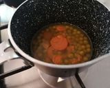Une image de l'étape 1 de Liégeois petits pois carottes menthe.