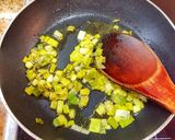A picture of step 3 of Scallion hummus.