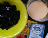 Foto langkah ke 1 dari resep Pudding Susu Cincau.