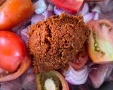 A picture of step 2 of Bhuna hua Gosht.