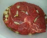 A picture of step 3 of Crock pot beef roast (lots and lots of veggies).