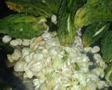 A picture of step 1 of Stuffed masala karela / bittergourd.