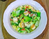 Foto langkah ke 9 dari resep Tumis Bok Coy Kuah Telor Bakso.