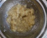 A picture of step 1 of Grilled Banana Chocolate Pan Cake.