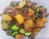 Foto langkah ke 8 dari resep Oseng Pete Kentang Hati Ayam.