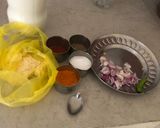 A picture of step 1 of Sour kadhi pakoda.