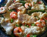 Foto del paso 5 de la receta Arroz con bacalao, langostinos y verduras