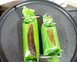 Foto langkah ke 9 dari resep Nasi Bakar hati ampela, teri kemangi.