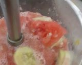 A picture of step 3 of Watermelon and cucumber juice.