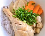 Hình bước làm 6 của món Miến Gà Xá Bấu