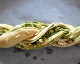 A picture of step 7 of Braided Bread with Basil Pesto.