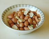 A picture of step 2 of Arisi uppuma (rice uppuma).