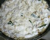 A picture of step 5 of Dahi Aloo.