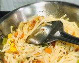 A picture of step 3 of Spicy Achari Pad Thai with Shrimps & Eggs : An Indo-Thai Fusion Dish.