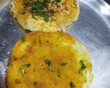 A picture of step 8 of Buttery bhaji bun.
