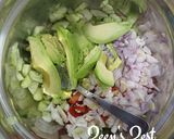 A picture of step 1 of Chunky Mexican Guacamole.