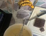 A picture of step 1 of Banana bread with nutella & chocolate.