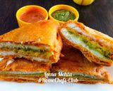 A picture of step 6 of Cheesy Bread Pakoda.