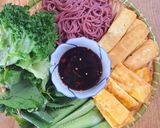 A picture of step 3 of Vegetarian Fresh Spring Rolls (Eat Clean).