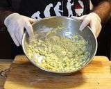 A picture of step 1 of Potato fritters latkes.