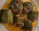 Une image de l'étape 9 de Courgettes farcies. Recette printanière à la djamicoo.