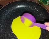 A picture of step 4 of Mango Crepe Cake 🥭.