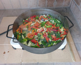 Foto del paso 1 de la receta: Pollo al disco con arroz