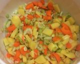 A picture of step 2 of Celery soup (zelerová polievka).