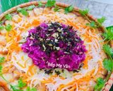 Hình bước làm 6 của món Xôi lá cẩm thịt xá xíu