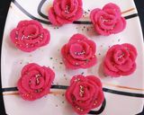 A picture of step 6 of Coconut Rose Sweet.