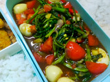 020. #bekalkerja : Tumis Kangkung Telur Puyuh
