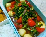 Foto langkah ke 6 dari resep 020. #bekalkerja : Tumis Kangkung Telur Puyuh.