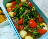 Foto langkah ke 6 dari resep 020. #bekalkerja : Tumis Kangkung Telur Puyuh.