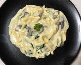 Une image de l'étape 6 de Tagliatelles aux épinards champignons et crème de parmesan cook expert magimix.